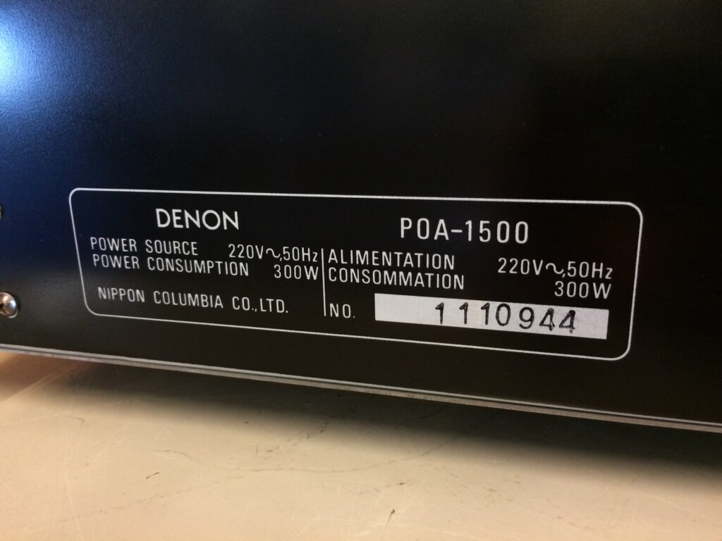 KIT De Réparation DENON POA-1500 – Condos Neufs Pour Amplifier Le Son !