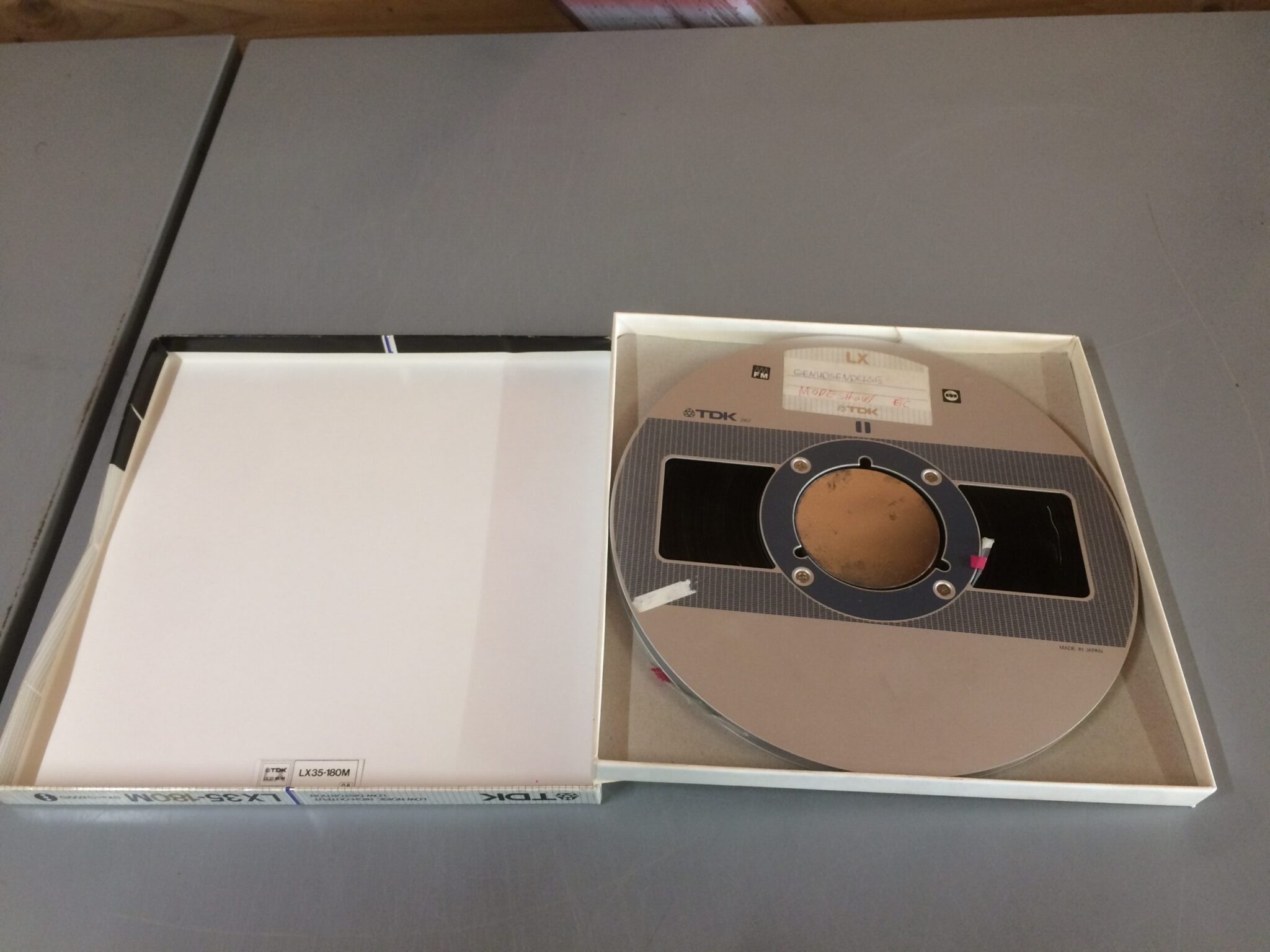 1 x TDK 10,5" Metal / Aluminium Reel to Reel NAB with TDK LX 35180M