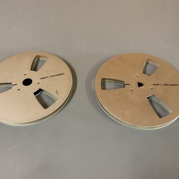 2 x AGFA-GEVAERT metalspoler - 7" - SOLGT!