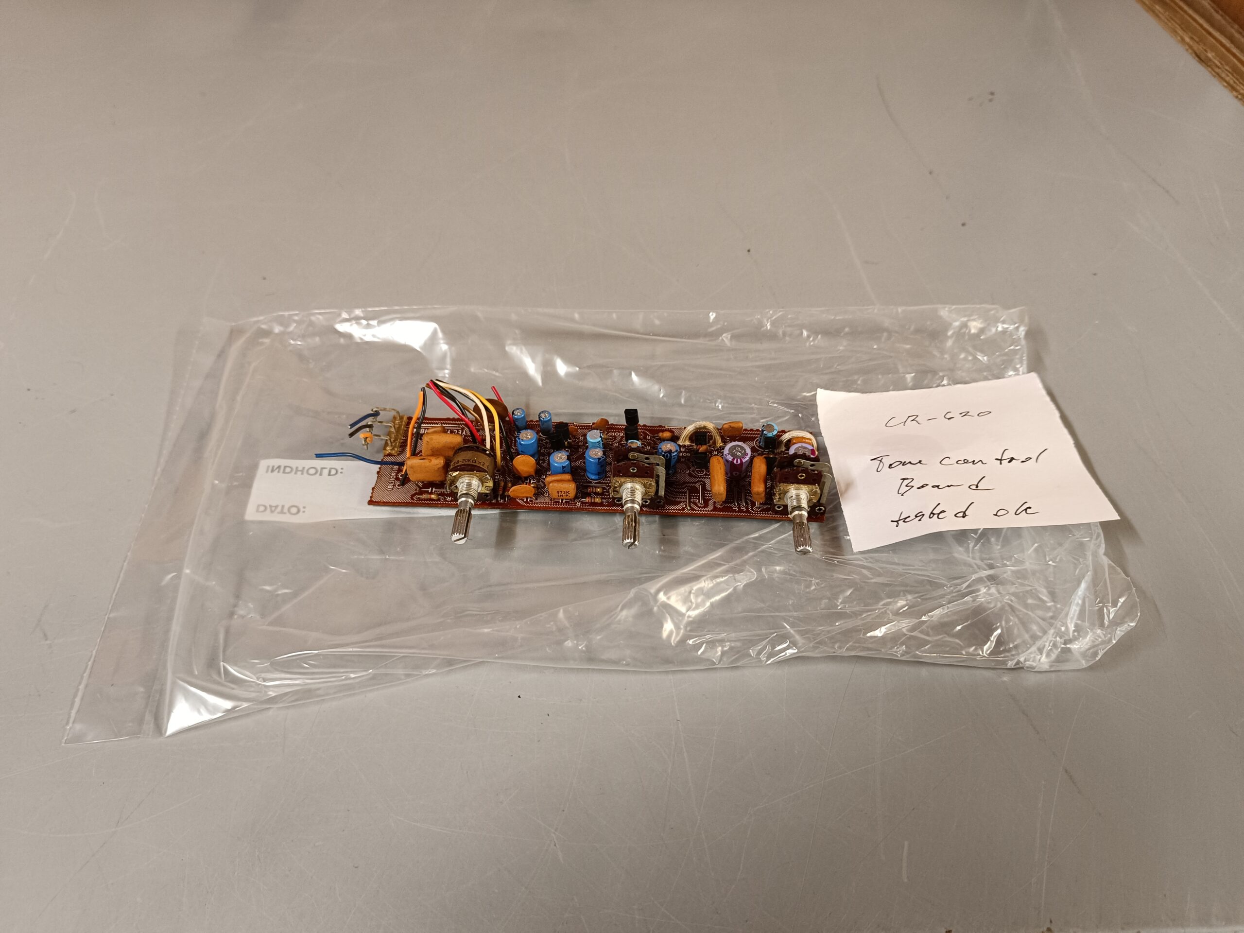 Original Yamaha CR-620 – Tone control board - Tested OK  			