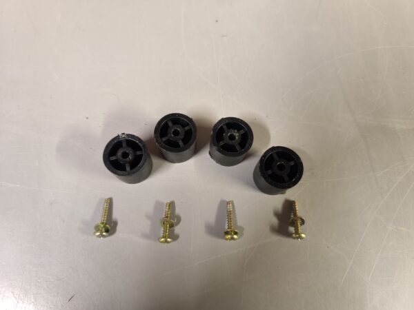 Original Pioneer SX-770 -  Org. Feet - set of 4 with screws - Image 4