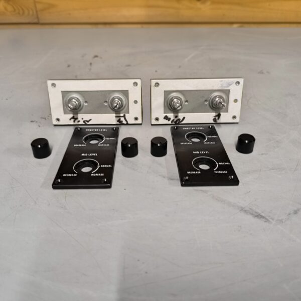 Original Sony SS-G5 -  Potentiometers with cover plates & knobs - Sold as a pair
