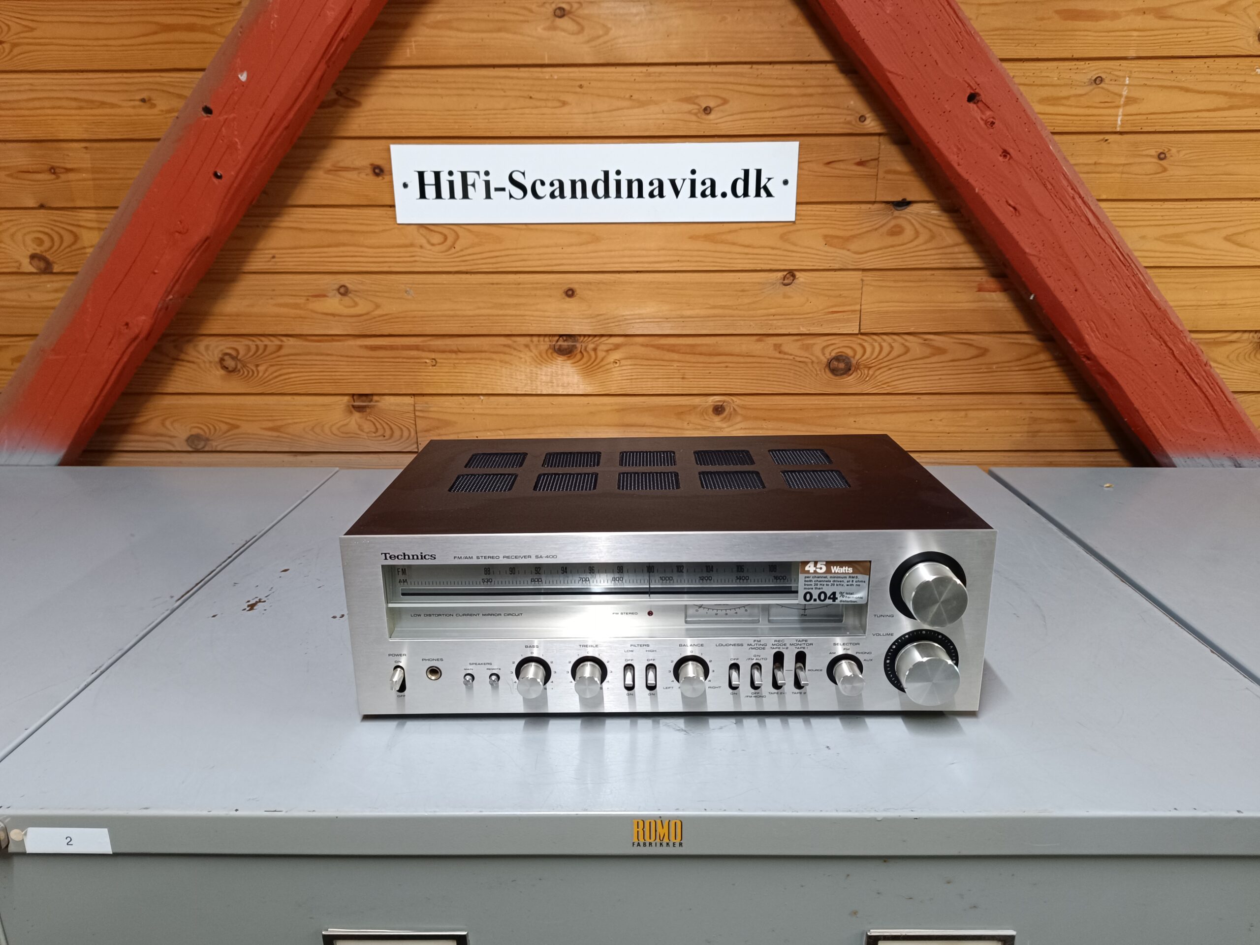 Technics SA-400 - &amp;quot;MINT&amp;quot; vintage receiver - NYSERVICERET!  			