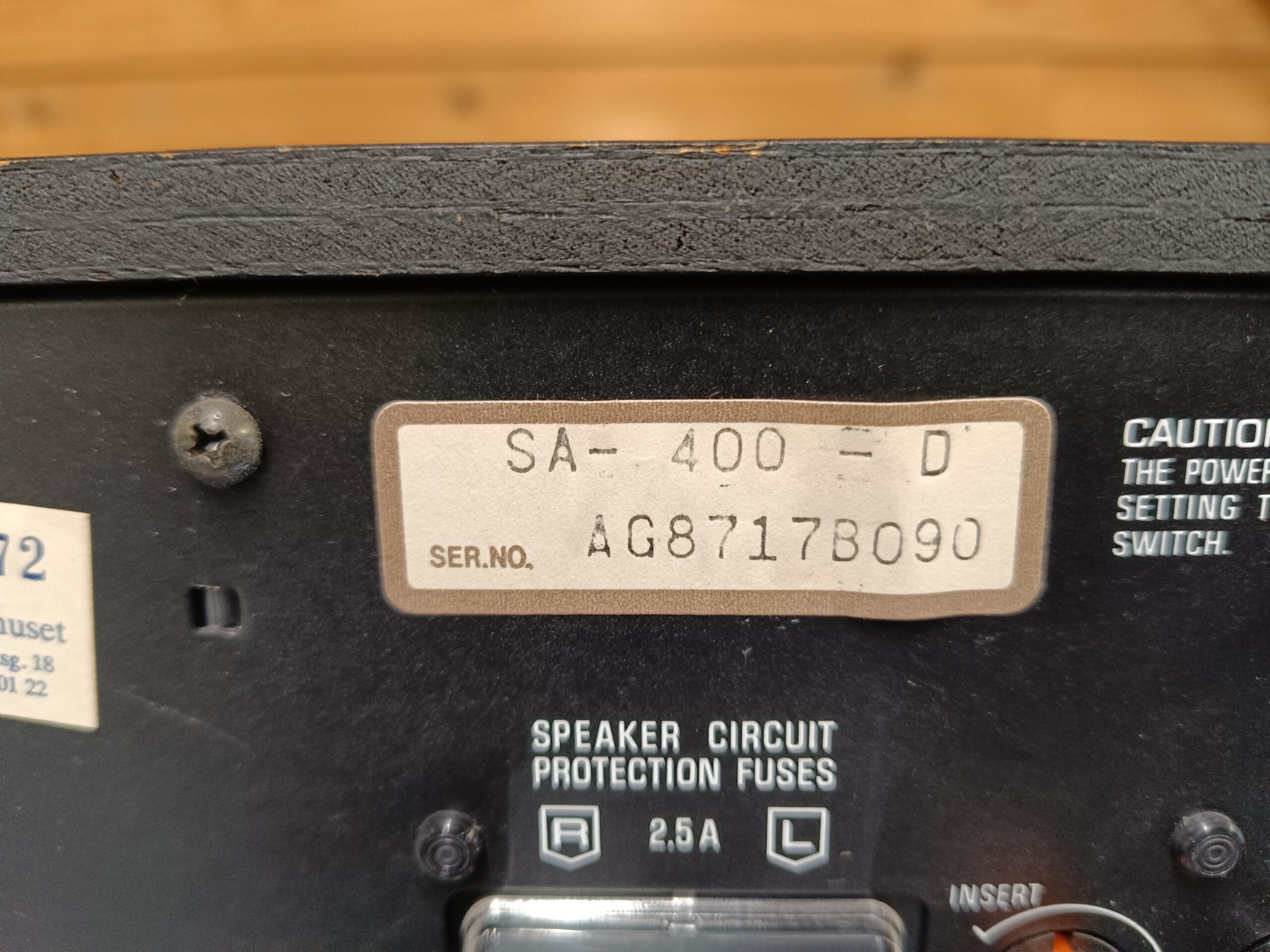 Technics SA-400 - "MINT" vintage receiver - NYSERVICERET! - Billede 9