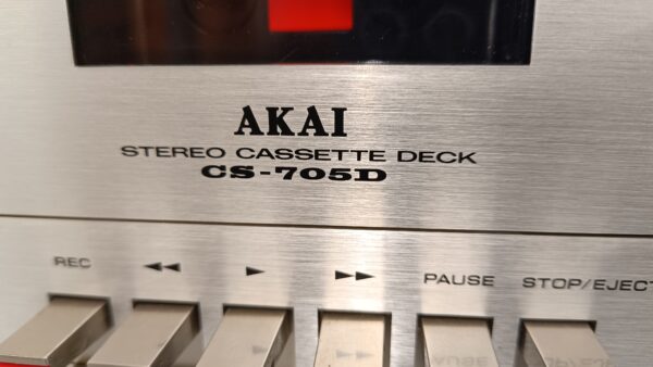 Akai CS-705D – "MINT" vintage kassettebåndoptager – NYSERVICERET! - Image 5