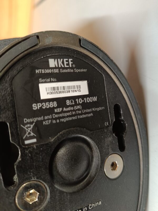 KEF HTS3001SE – High End sæt - 2 x satellit højttaler + 1 x center højttaler - Image 11