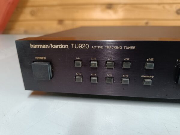 Harman Kardon TU920 - Vintage FM Stereo Tuner - Topmodel årgang 1987 - Billede 5