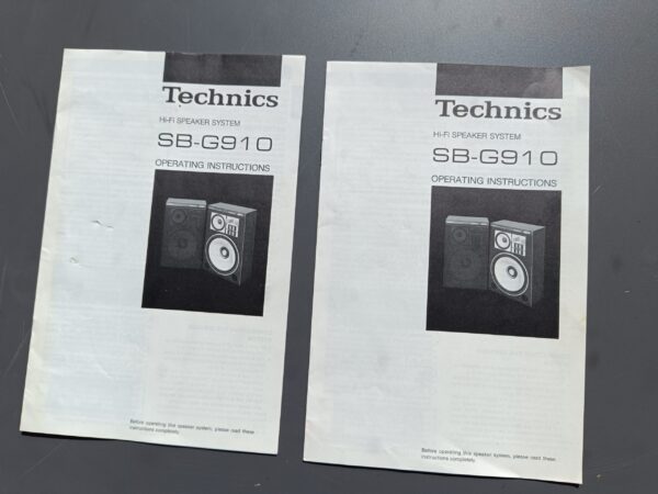Technics SB-G910 - Ultra sjældne vintage højttalere - SAMLEOBJEKT! - Billede 15