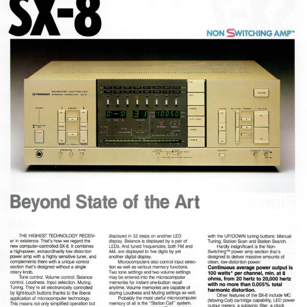Pioneer SX-8 reservedele
