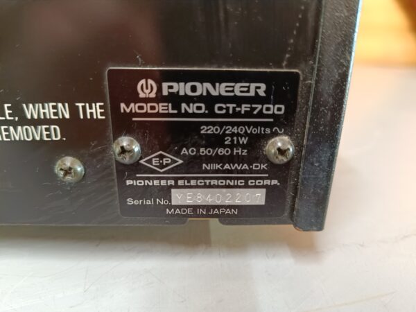 Pioneer CT-F700 vintage kassettebåndoptager - Til istandsættelse - Image 10
