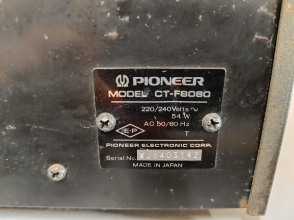 Pioneer CT-F8080 vintage kassettebåndoptager – Til istandsættelse - Image 8