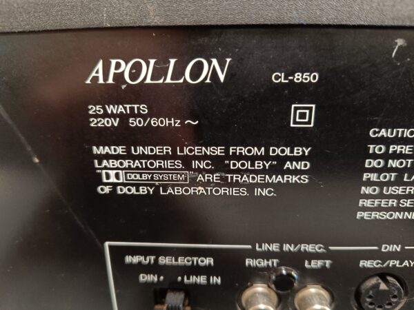 Apollon CL-850 vintage kassettebåndoptager - Til istandsættelse - Image 8