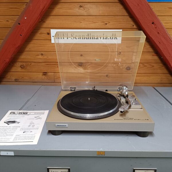 Pioneer PL-518 vintage pladespiller - 1 ejers i flot og org. stand