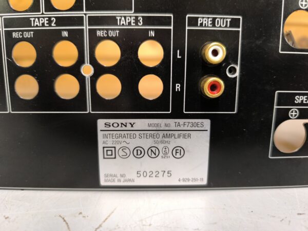Original Sony TA-F730ES - Metal Back Plate - Image 3