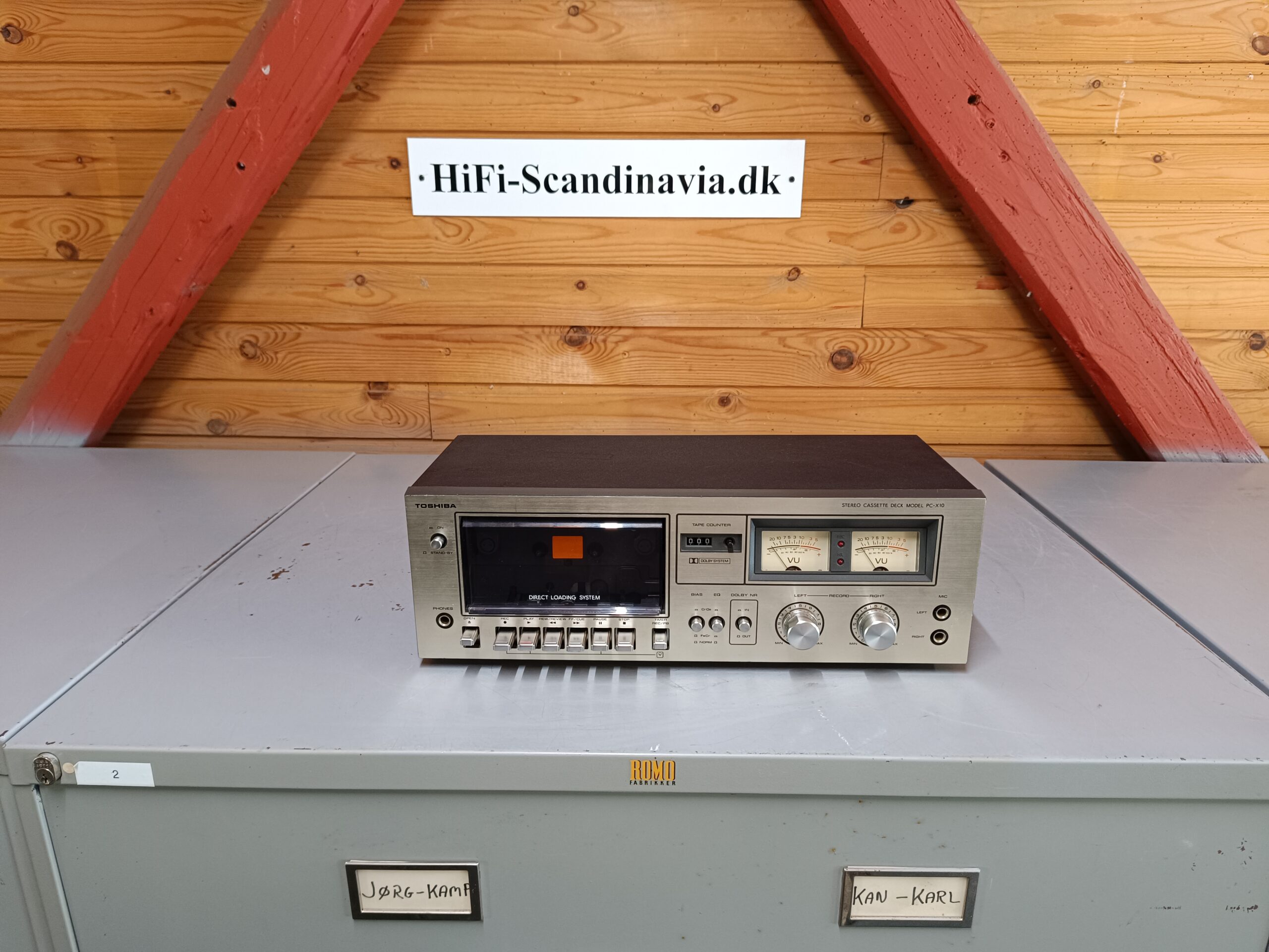 Toshiba PC-X10 – Velholdt vintage kassettebåndoptager – NYSERVICERET!  			