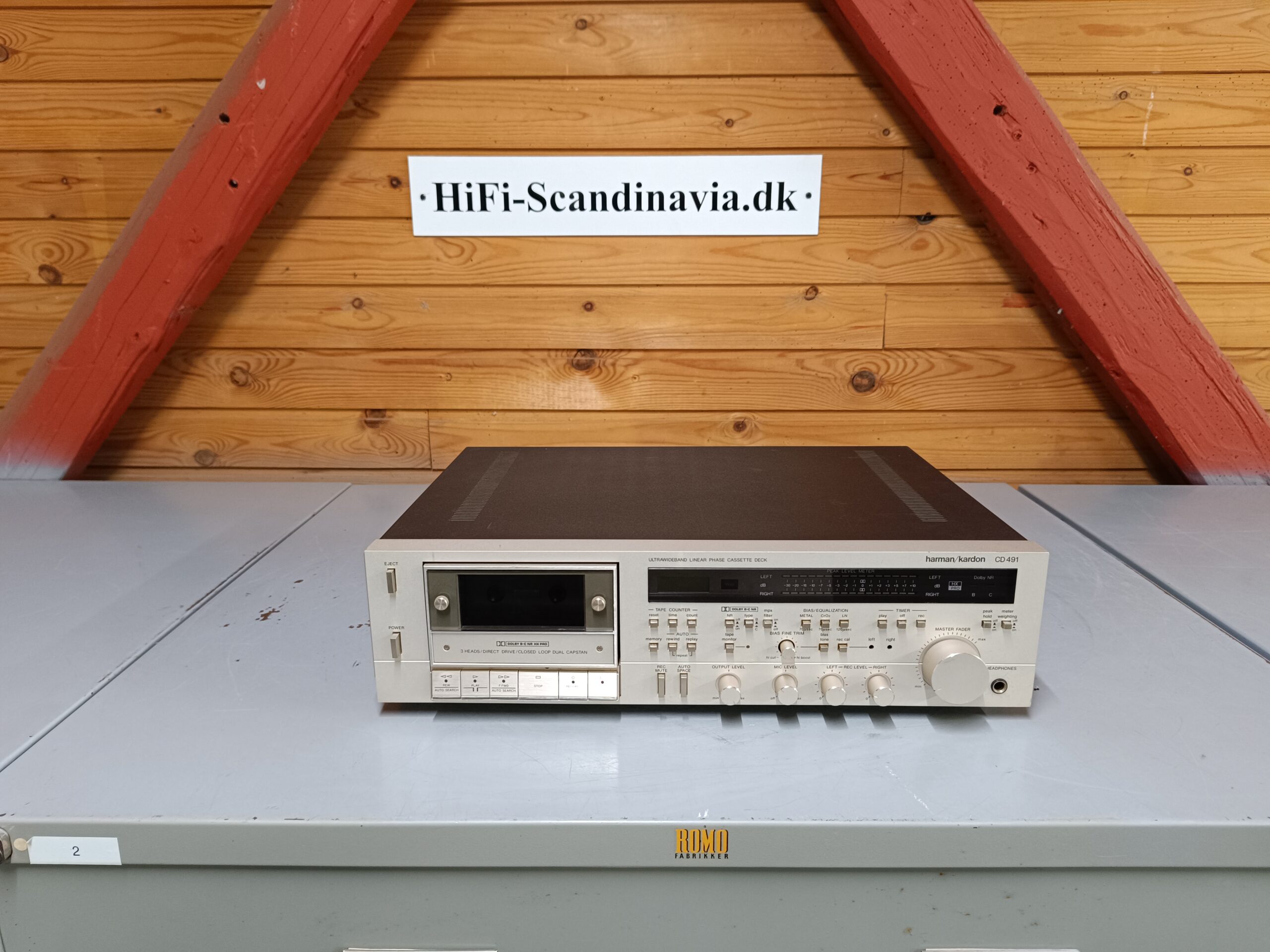 harman/kardon CD491 - High End vintage kassettebåndoptager - Til istandsættelse  			