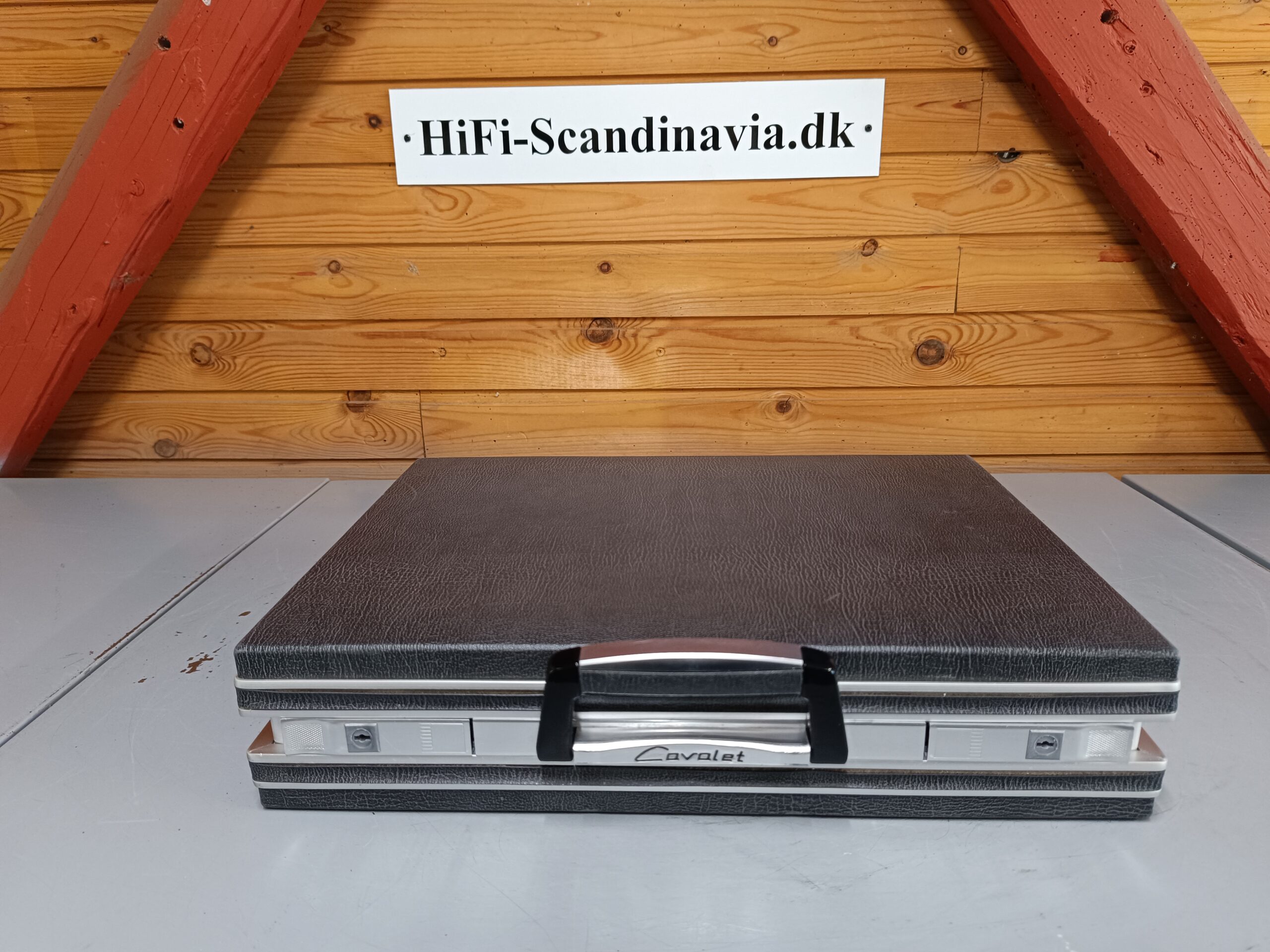 Ægte Cavalet vintage attachemappe/kuffert i læder