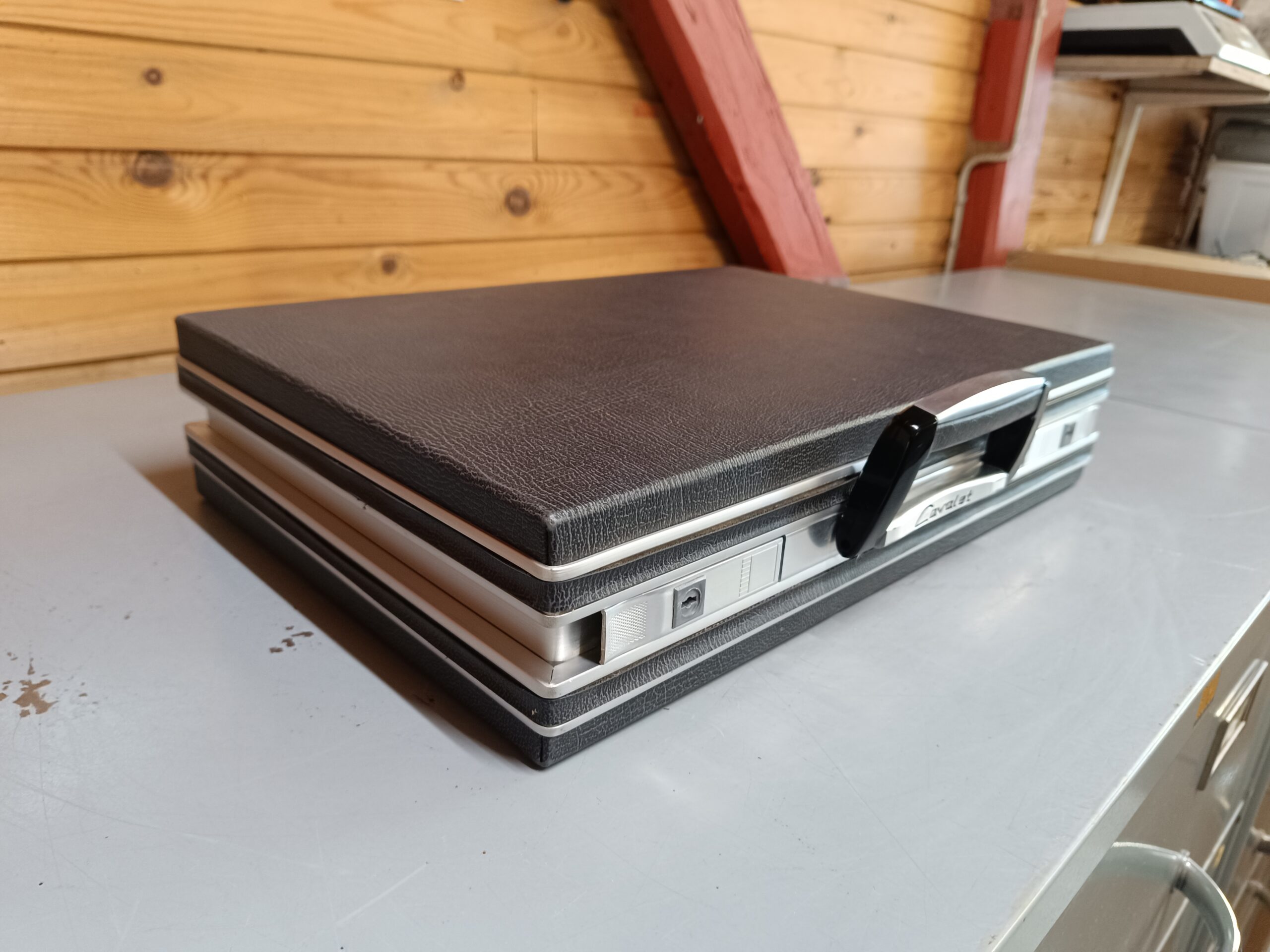 Ægte Cavalet vintage attachemappe/kuffert i læder - Billede 4