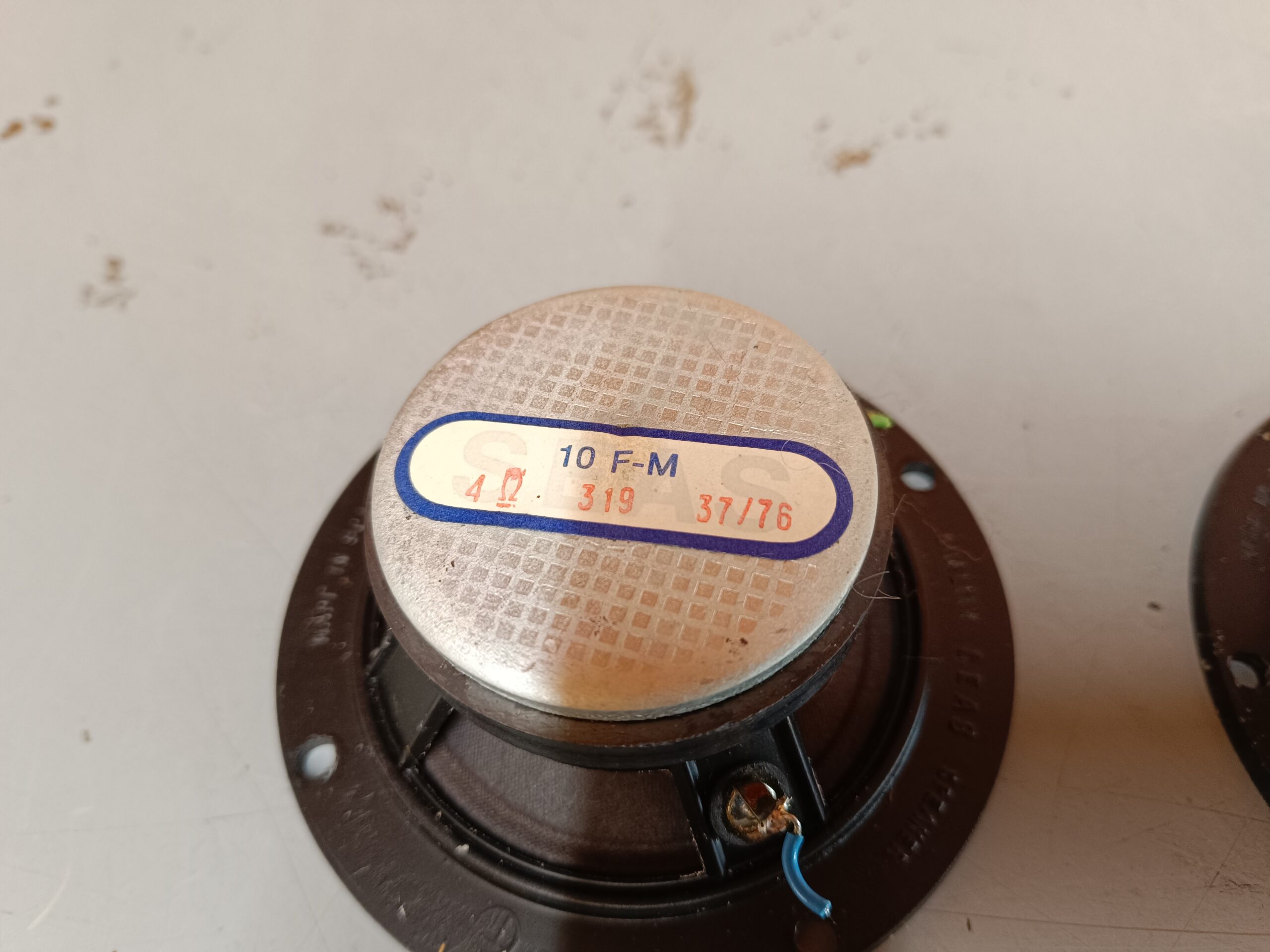 B&O Beovox S45 MKI – Type 6302 - Original Midrange - SEAS 10 F-M - 4 ohms - High Quality - Billede 7