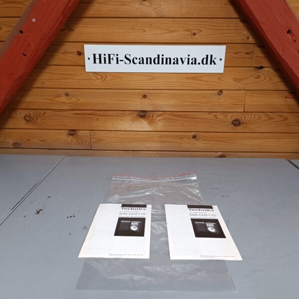 Original Technics SB-G910 - Users Guide / Operating Instructions