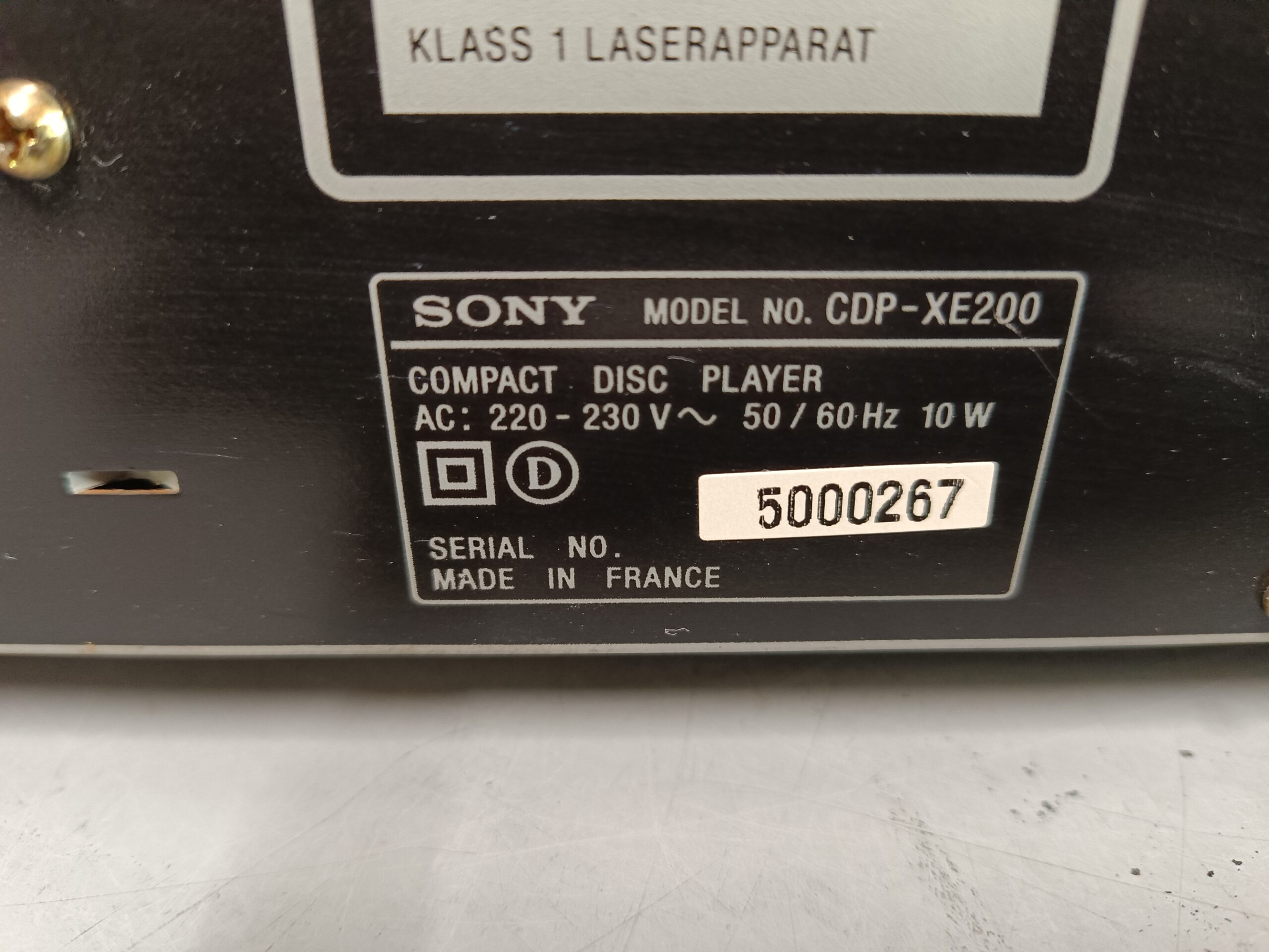 Sony CDP-XE200- Velfungerende cd-afspiller - SOLGT! - Billede 8
