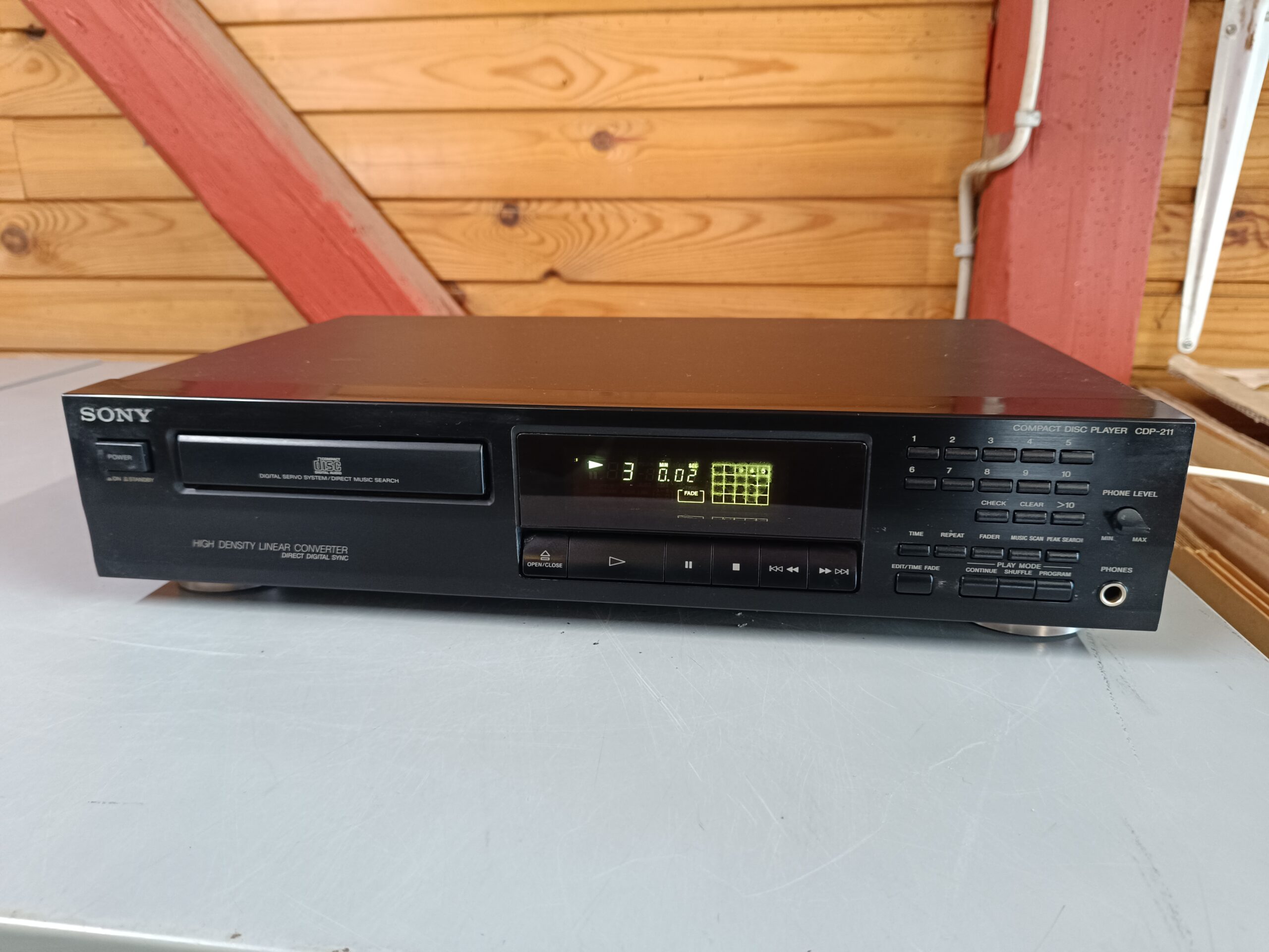 Sony CDP-211- Velfungerende retro cd-afspiller - Billede 9
