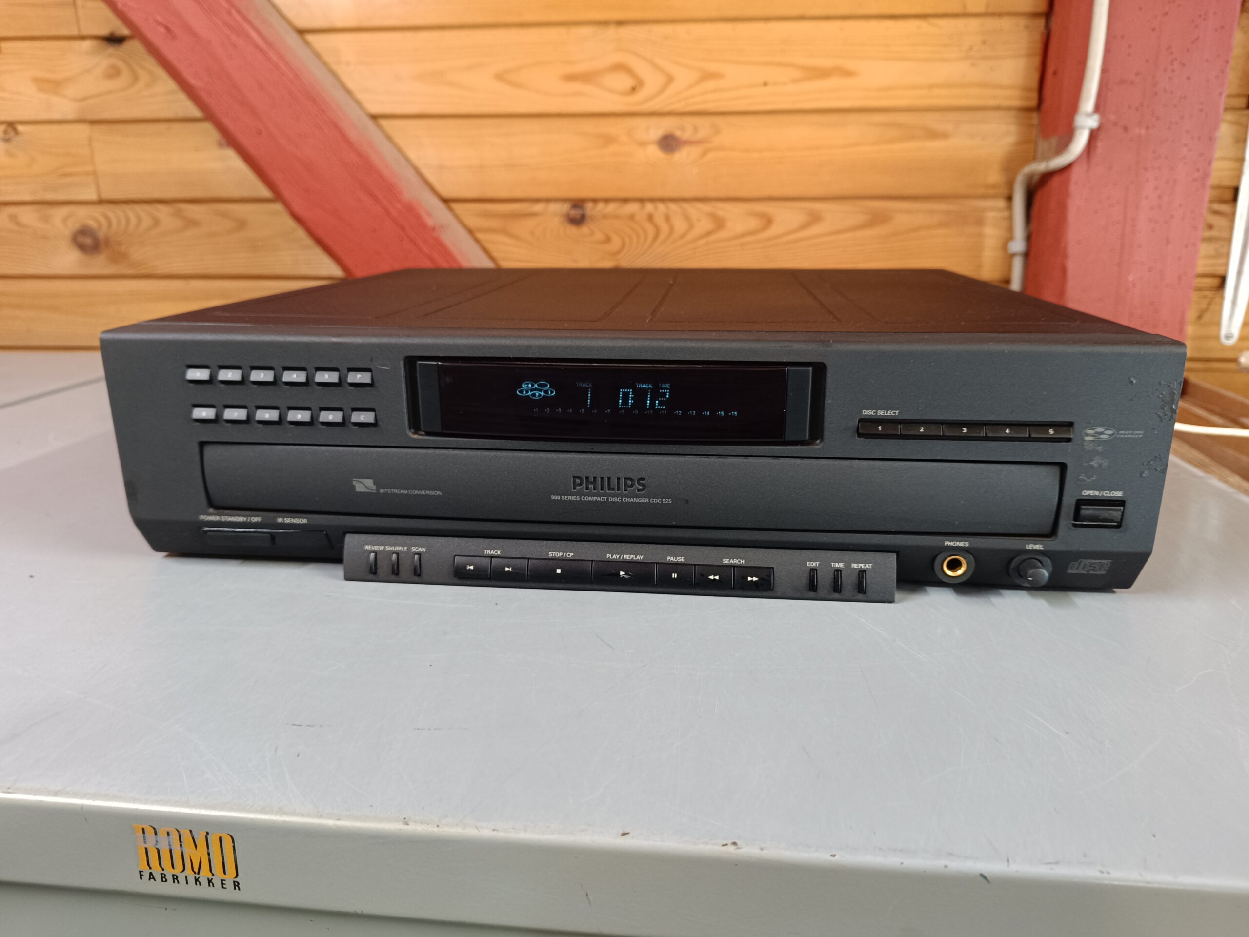 Philips CDC925 - Velfungerende retro cd-afspiller til 5 x CD - Billede 9