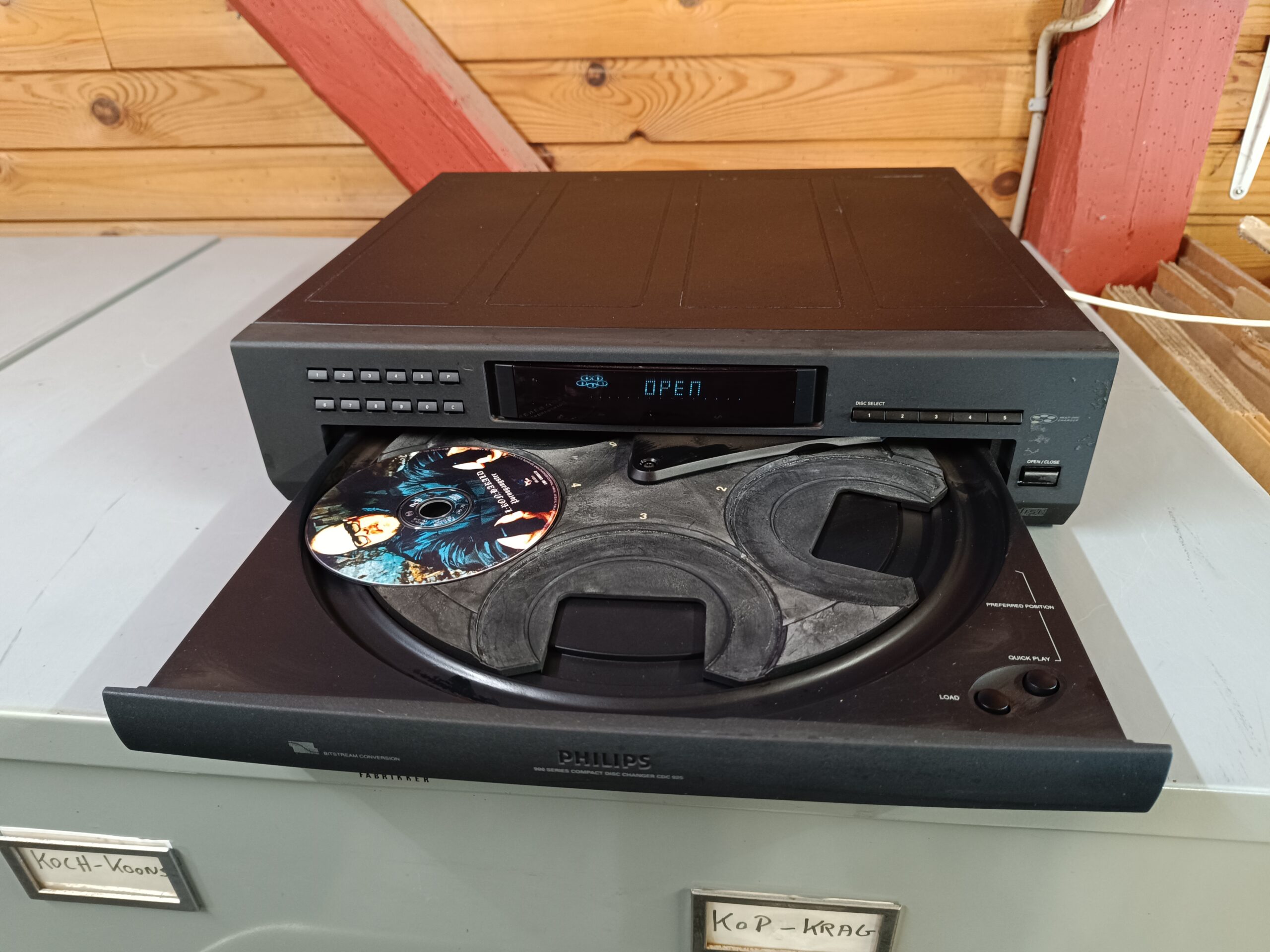Philips CDC925 - Velfungerende retro cd-afspiller til 5 x CD - Billede 10